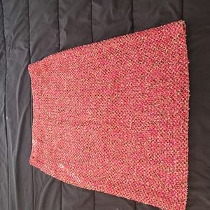 Multicolored knit skirt